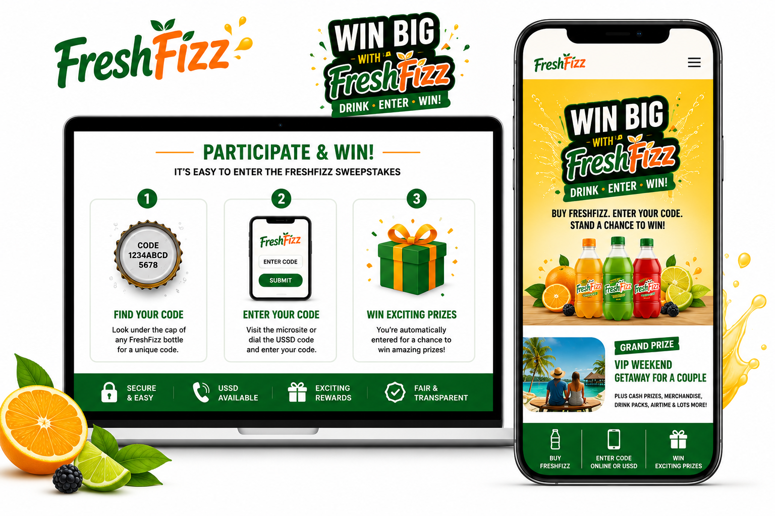 FreshFizz Sweepstakes Campaign